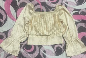 Satin Cute Crop Top