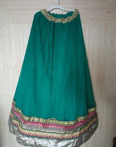 Sea Green Net Lehenga for Women