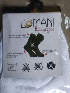 Lomani White Cotton Socks