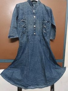 Denim frock style middy