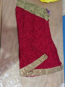 Red Ethnic Skirt