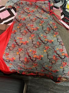 Red Anarkali Kurta