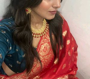 Red &amp; Gold Rajasthani Lehenga