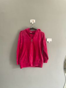 premium quality Pink Velvet Zip-Up Hoodie