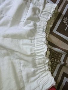 White Pocketed Shorts