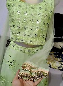 One Time Used Lahenga Choli..