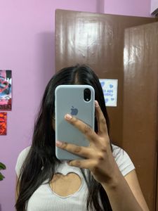 Heart Cut Out Detail Crop Top