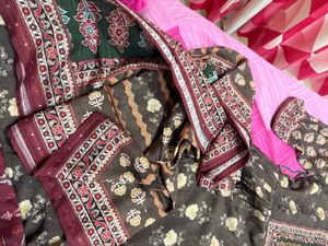 2 Piece Floral Print Kurta And Dupptta