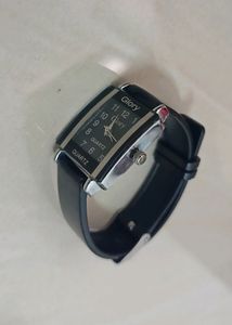 Stylish Square Dial PU Strap Analog Watch