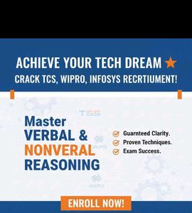 Crack SSC, TCS, INFOSYS, CAPGEMINI.