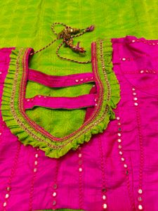 Saree With Blouse 💚