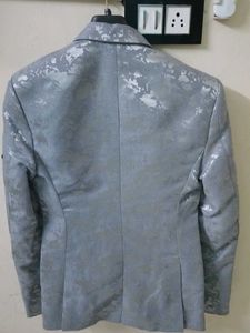 Gray Patterned Blazer
