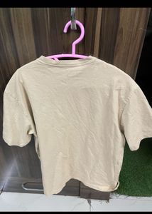 New H&amp;m Oversized Beige Tshirt