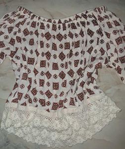 Off-Shoulder Boho Top