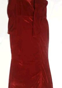 Wine Red Bodycon Gown