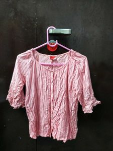 Pink Striped Top
