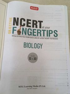 MTG Objective NCERT Biology - Class XI-XII