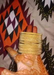 Golden Bangles Set