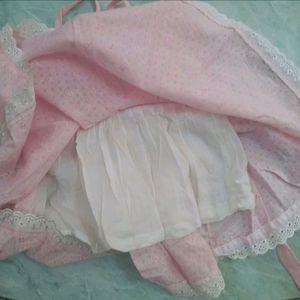 Party Wear Baby Pink Frock