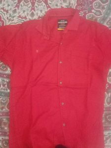 Red Casual Shirt