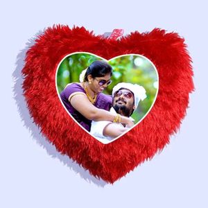 Heart Shape Customized Pillow Photos