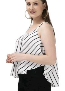 Striped Sleeveless Top