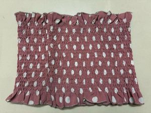 Pink Polka Dot Tube Top