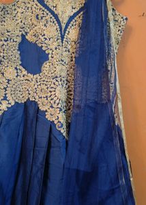 PRICE DROP:SHAADI SPECIAL BLUE &amp; GOLD ETHNIC GOW
