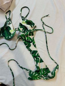 Tropical Print Bikini Set