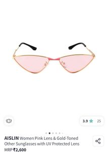 Rose Tinted Retro Sunglasses Unisex