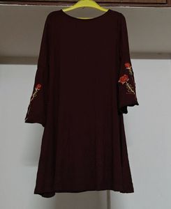 Maroon Dress By Chumbak