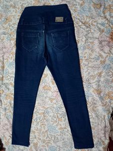 Dark Blue High Waist Jeans