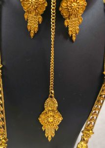 Jewellery Ranihar 3 in 1 Elegant Gold-Tone Necklac