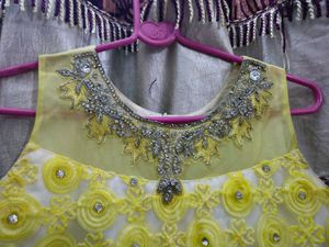 Yellow and White Ball Gown For Kids 💛
