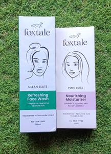 Combo Of Foxtale Face Wash & Moisturizer