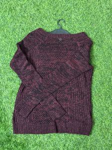 Maroon Knit Sweater
