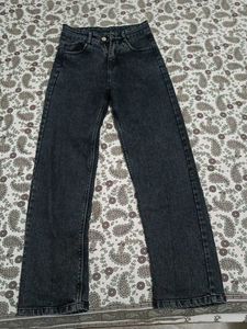 Acid Wash Straight Leg Jeans