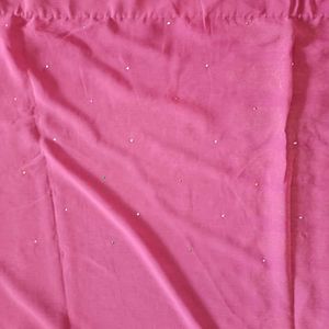 Light Wt New Chiffon Saree- Zari Border n Pallu