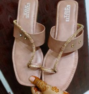 Blush Pink Toe-Ring Sandals