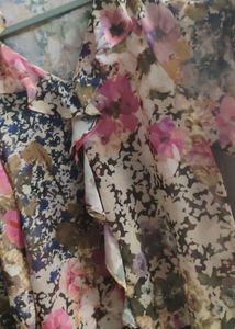 Zara Cold Shoulder Floral Top