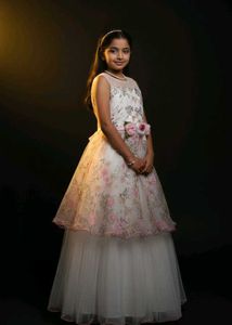 Floral Girls' Party Dress