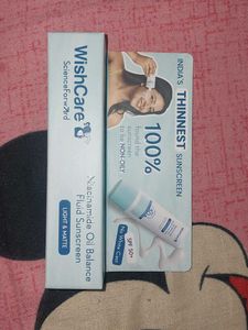 WishCare Sunscreen Fluid SPF 50 - Multiple Availab