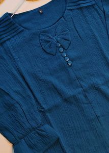 New Blue Bow Top
