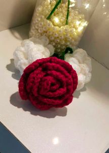 Crochet Rose Gajra ❤️