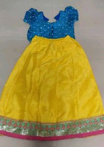 Party Wear Lehenga Set For Kids