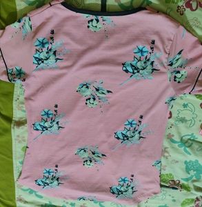 Cute Pink Floral Tee