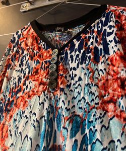 Floral Print Tunic Top