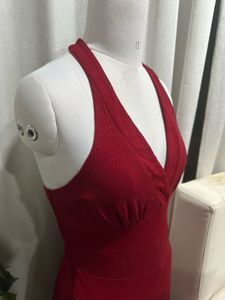 Red Halter Dress