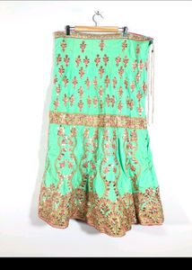 Green Gotta Patti Lehanga Choli