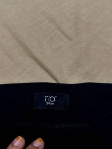 Black Button-Front Pants